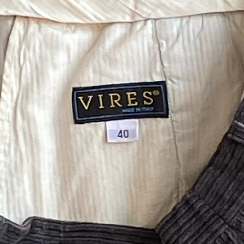 Vintage Vires Men's Gray Corduroy Pants Size 40 Great Condition